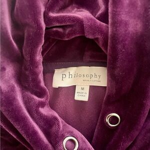 Philosophy Women's Rich Purple Velvet Jacket
